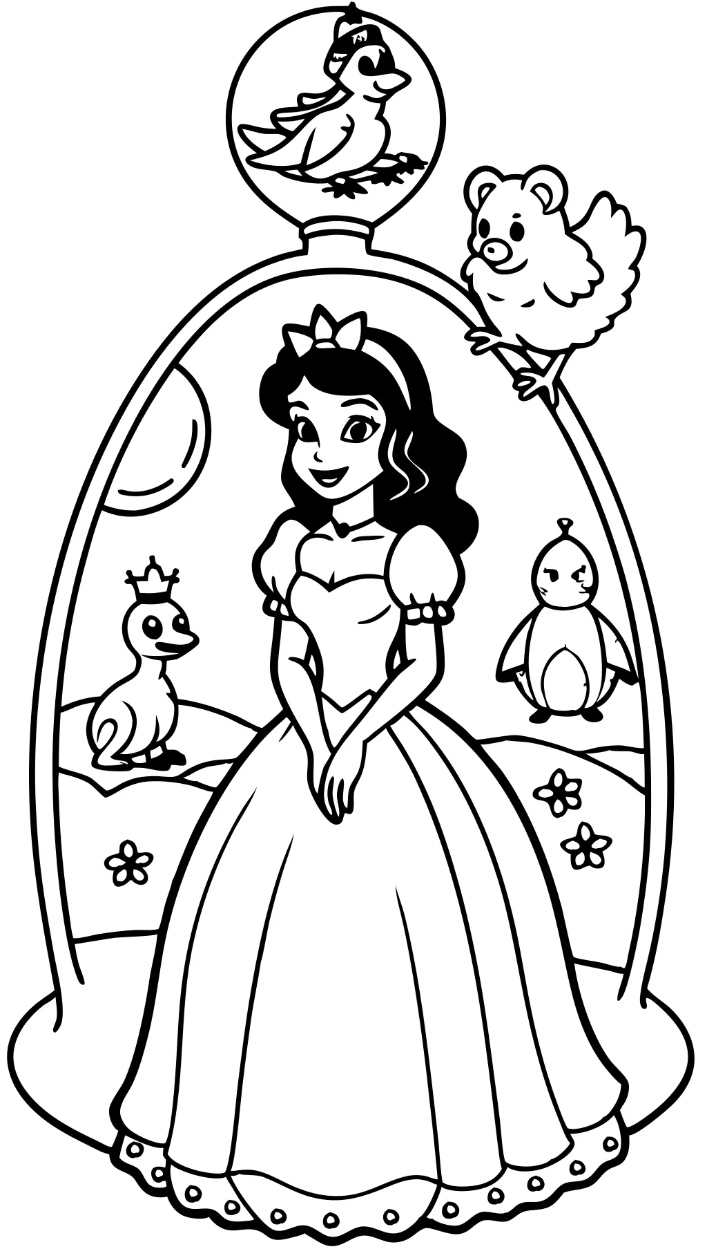 disney princess color pages